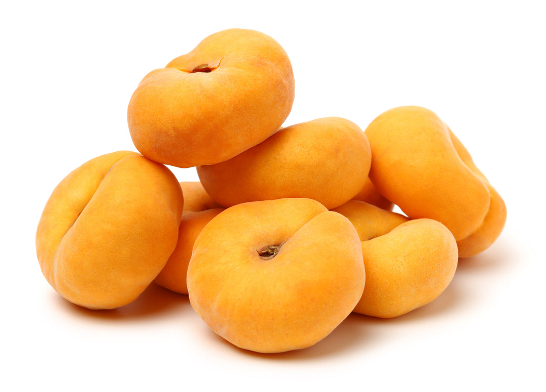 Yellow Donut Peach Tree - 24" Box